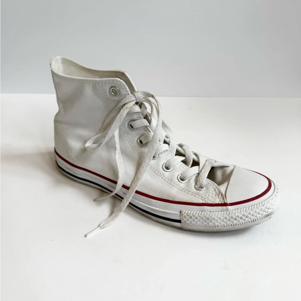 Converse Chuck Taylor All Star White High-Top Sneaker - Women's 9.5 Men's 7.5 - Picture 2 of 6